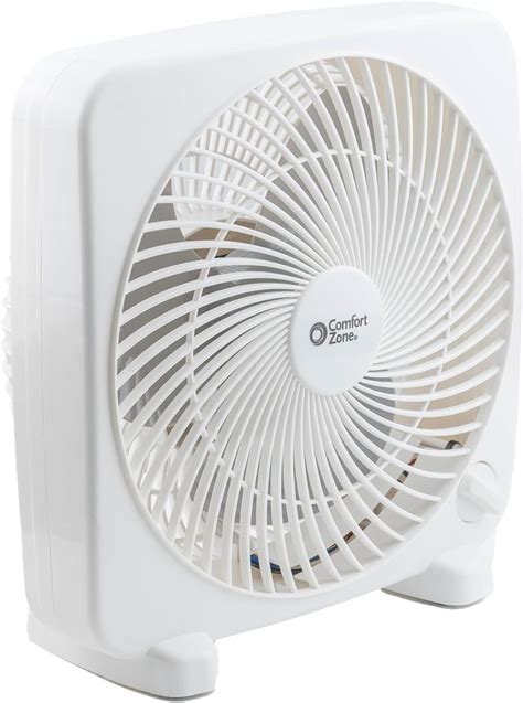 comfort zone box fan electric bill|box fans for air conditioning.